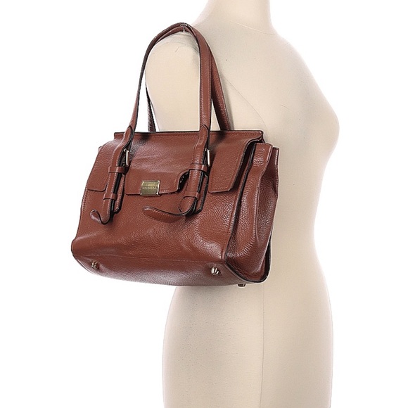 BCBGMaxAzria Handbags - BCBG Max Azria Brown Satchel Handbag EUC